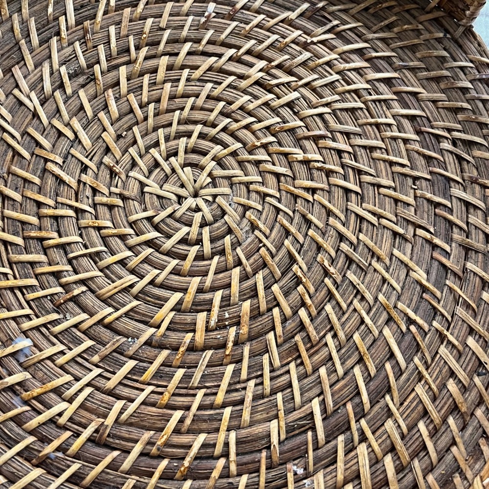 Natural Rattan Round Tray - Picture 7 of 8